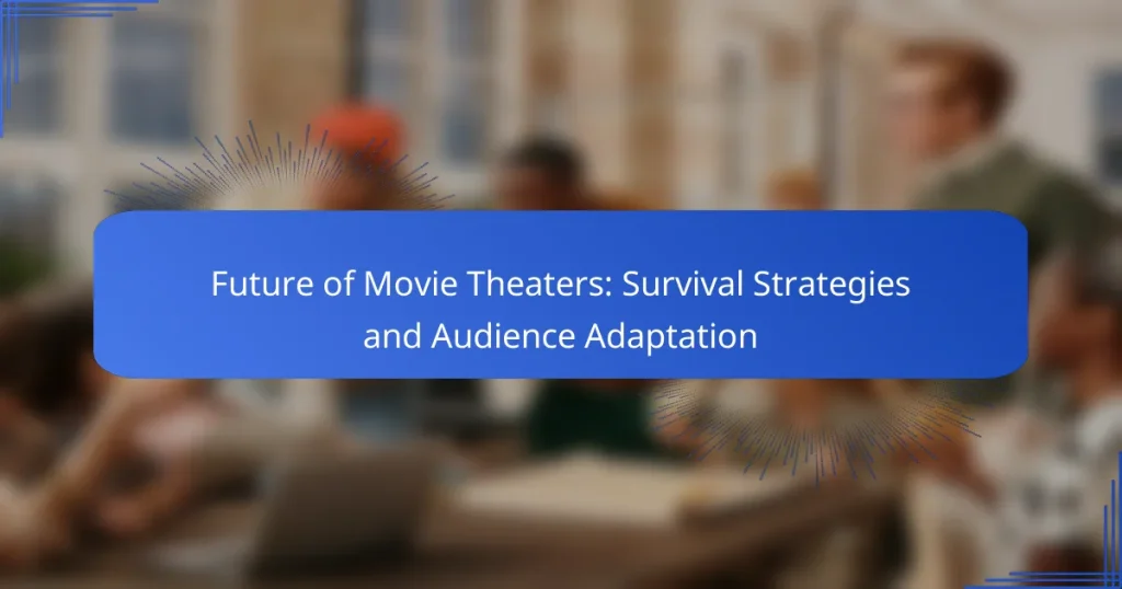 Future of Movie Theaters: Survival Strategies and Audience Adaptation