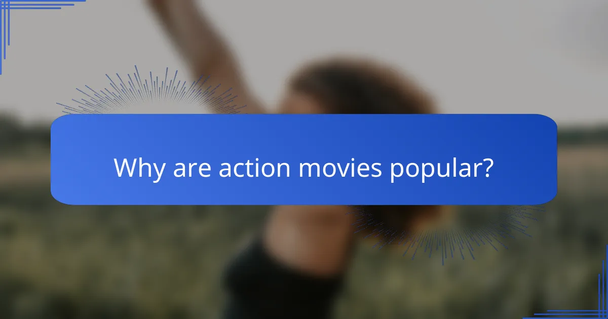 Why are action movies popular?
